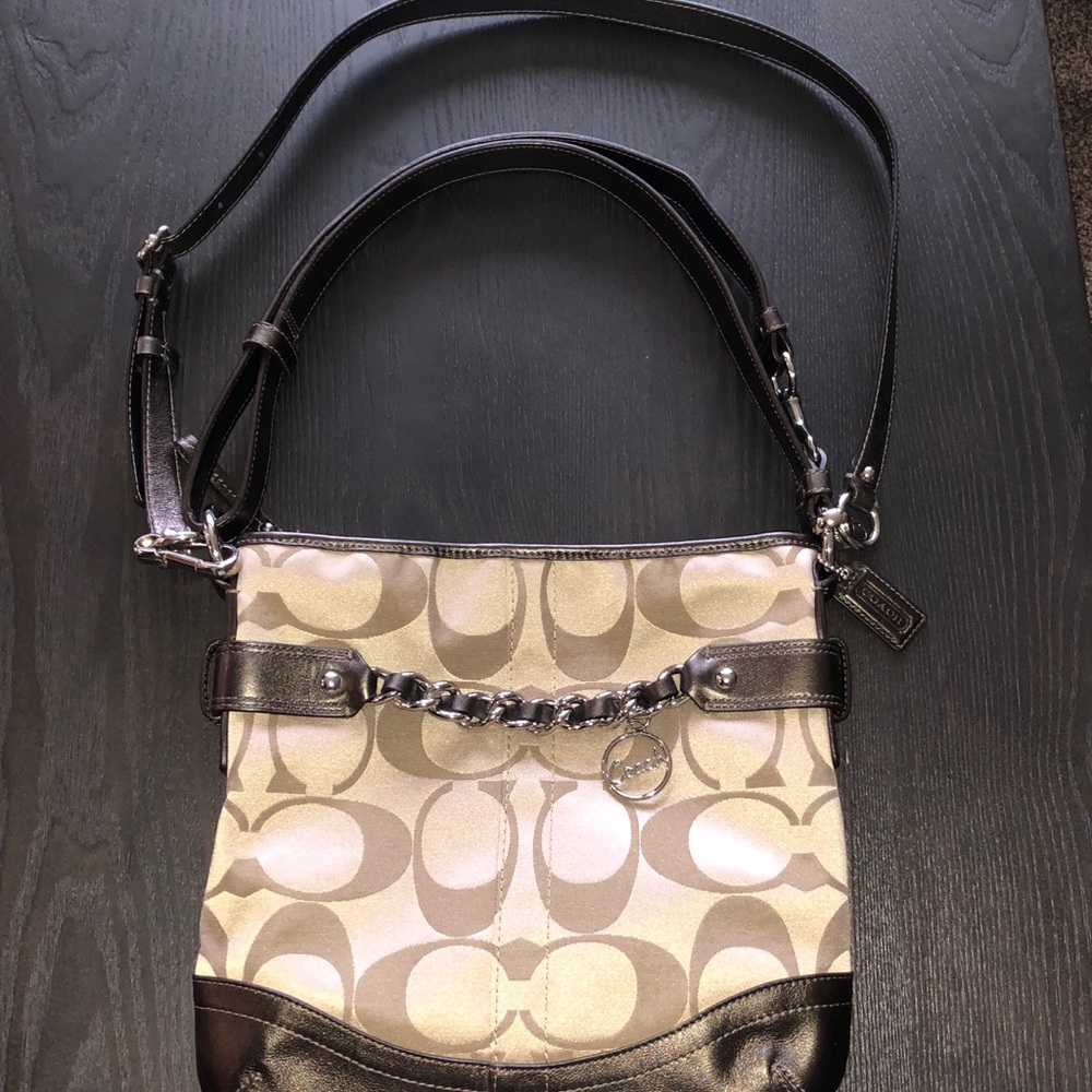 Coach Purse - brown cross body or shoulder bag